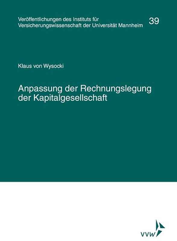 Anpassung der Rechnungslegung der Kapitalgesellschaft