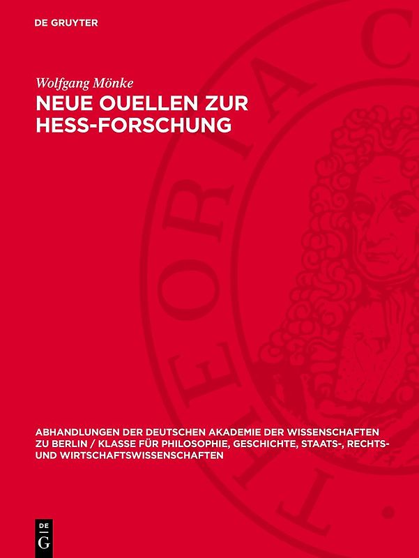Neue Ouellen zur Hess-Forschung