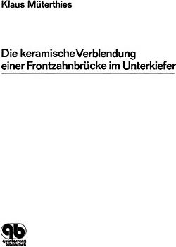 Die keramische Verblendung einer Frontzahnbrücke im Unterkiefer