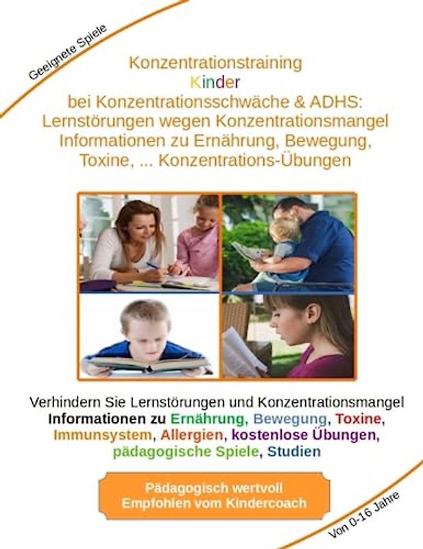 Konzentrations Übungen Kinder Konzentrationstraining Kinder bei Konzentrationsschwäche & ADHS: Lernstörungen wegen Konzentrationsmangel Informationen ... Immunsystem, kostenlose Konzentrationsübungen