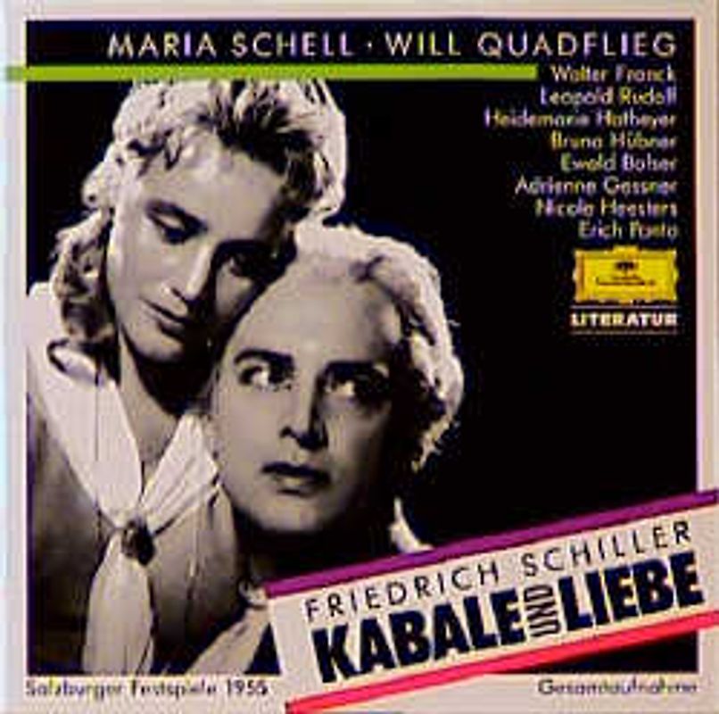 Kabale und Liebe. Ernst-Lothar-Inszenierung der Salzburger Festspiele 1955