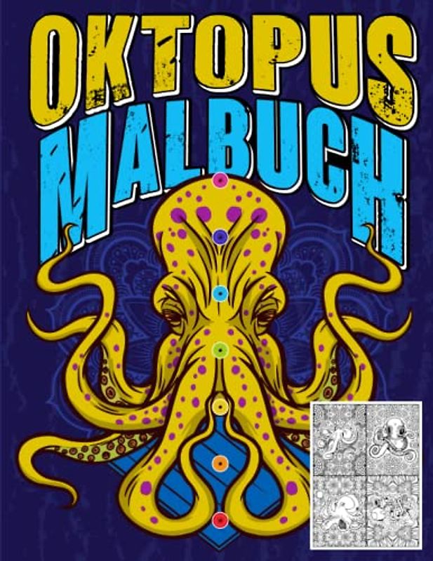 Oktopus Malbuch: Unterwasser Tiermalbuch mit Mandalas