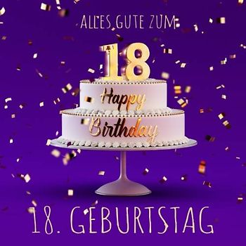 Alles Gute zum 18. Geburtstag: Gästebuch zum Eintragen mit 110 Seiten