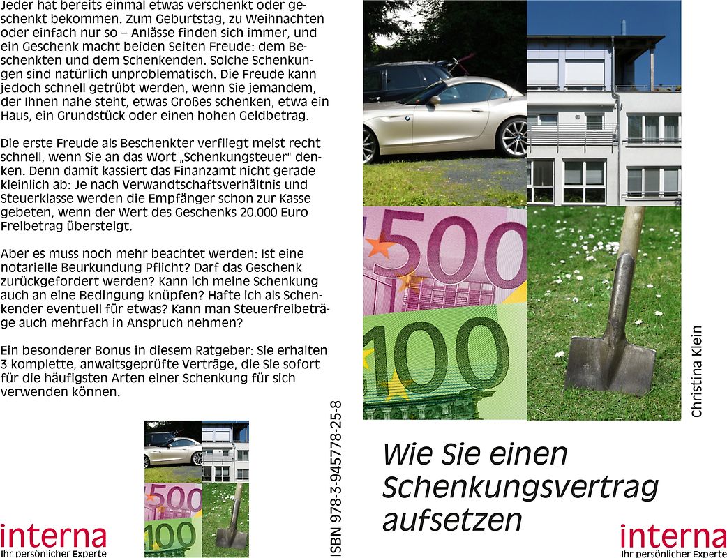 Wie Sie einen Schenkungsvertrag aufsetzen