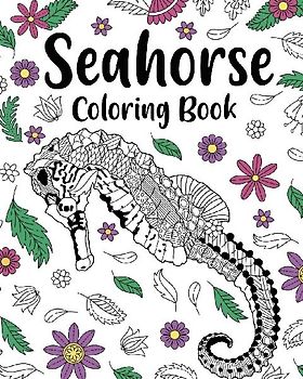 Seahorse Coloring Book, Coloring Books for Adults