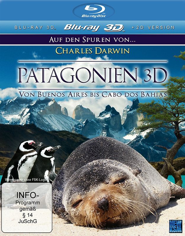Patagonien - Auf den Spuren von... Charles Darwin: Von Buenos Aires bis Cabo dos Bahias (Blu-ray 3D) 3D Blu-ray Disc