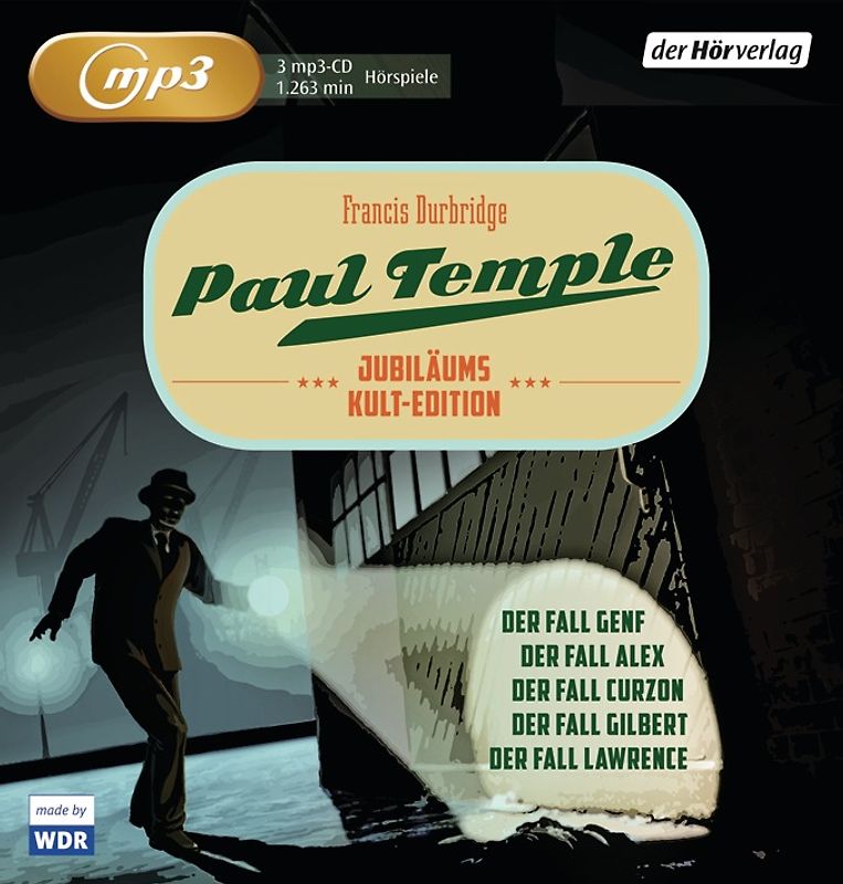 Paul Temple Jubiläums-Kult-Edition. Curzon/Gilbert/Lawrence/Genf/Alex