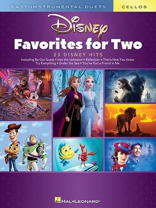 Disney Favorites for Two Cello: Easy Instrumental Duets - Cello Edition
