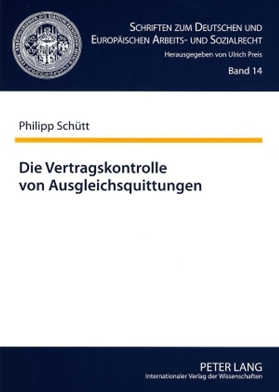 Die Vertragskontrolle von Ausgleichsquittungen