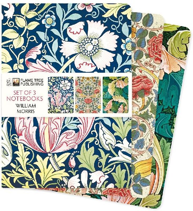 William Morris Set of 3 Standard Notebooks