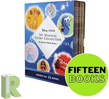 Disney Pixar My Magical Story Collection 15 Books Box Set (Lion King, Cinderella, Incredibles, Up, Alice in Wonderland, Frozen, Jungle Book, Moana, Cars, Dory & MORE!)
