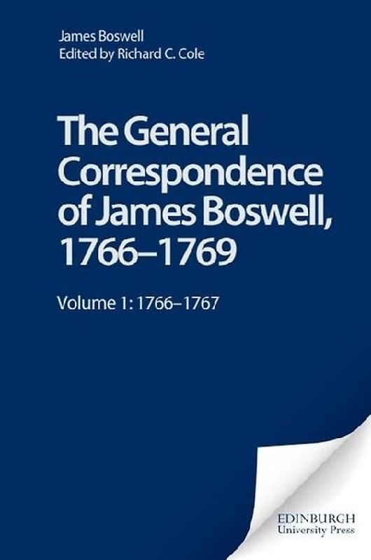 The General Correspondence of James Boswell, 1766-1769