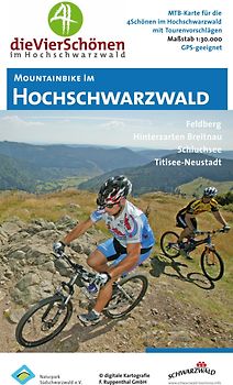 MTB-Karte Hochschwarzwald Die 4 Schönen, Feldberg, Hinterzarten-Breitnau, Schluchsee, Titisee-Neustadt