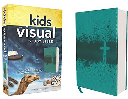Niv, Kids' Visual Study Bible, Leathersoft, Teal, Full Color Interior