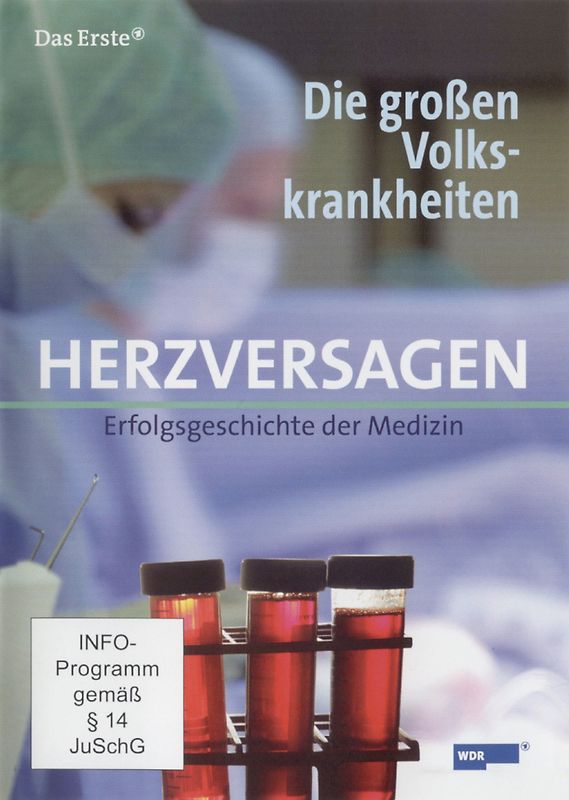 Herzversagen - Erfolgsgeschichte der Medizin (Reihe: Die großen Volkskrankheiten) 1 DVD, Länge: ca. 45 Minuten DVD