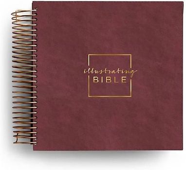 Illustrating Bible CSB - Spiral Bound Bible Journal, Cranberry