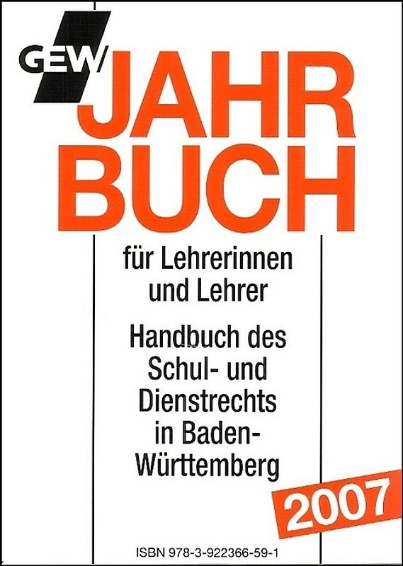 GEW Jahrbuch 2007 für Lehrerinnen und Lehrer