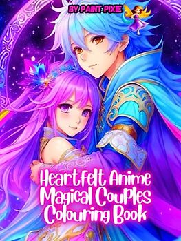 Heartfelt Anime Magical Couples Colouring Book