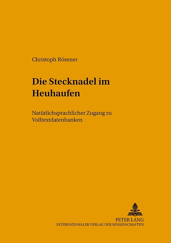 Die Stecknadel im Heuhaufen