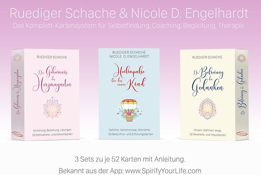 Therapiekarten-Set aus 3 x 52 Karten mit Anleitung