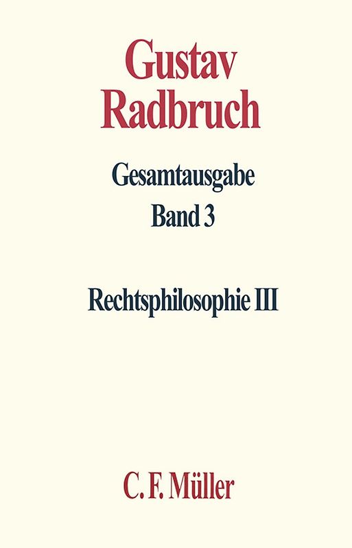 Gustav Radbruch Gesamtausgabe
