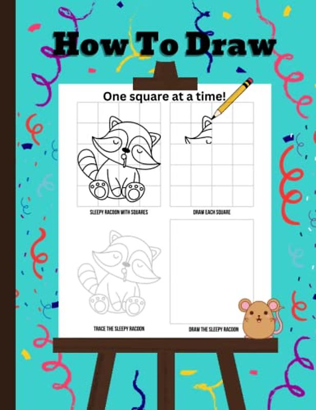 How To Draw: For Ages 4 - 8 | Fun Animals to Draw | One Square at a Time | Easy Draw Method