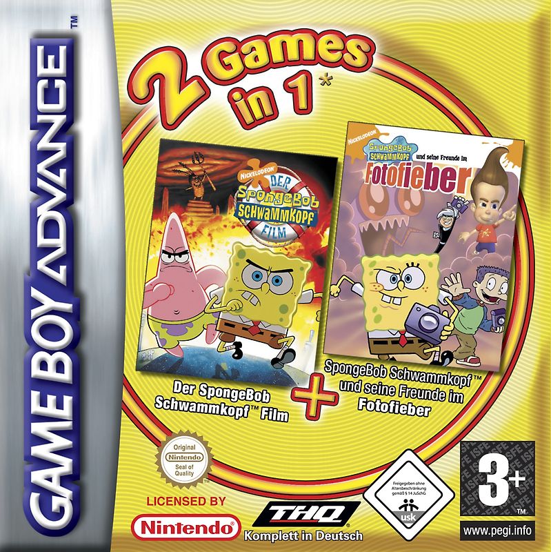 SpongeBob Pack 3 - Der Film   Fotofieber Nintendo Game Boy Advance
