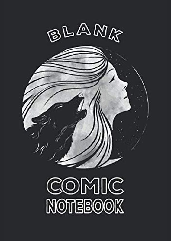 Blank Comic Notebook: 50 leere Comic-Seiten für Erwachsene, Jugendliche & Kinder I Blanko Vorlagen zum selbst gestalten I Zum Erstellen eines eigenen Comic, Manga oder Anime I