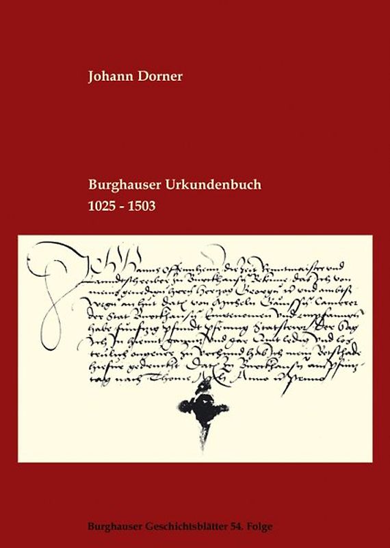Burghauser Urkundenbuch 1025-1503