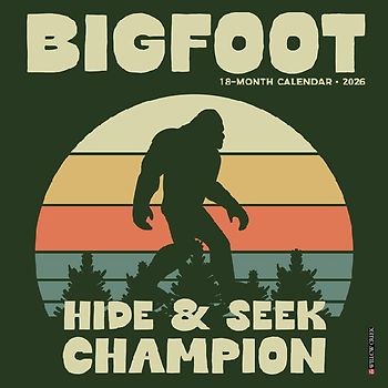 Bigfoot 2026 7 X 7 Mini Wall Calendar