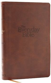 Nkjv, the Everyday Bible, Brown Leathersoft, Red Letter, Comfort Print
