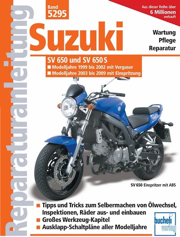 Suzuki SV 650/SV 650 S /Vergaser u. Einspritzung/ Modelljahr 1999-2008