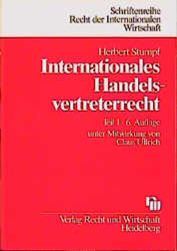 Internationales Handelsvertreterrecht / Verträge mit ausländischen Handelsvertretern