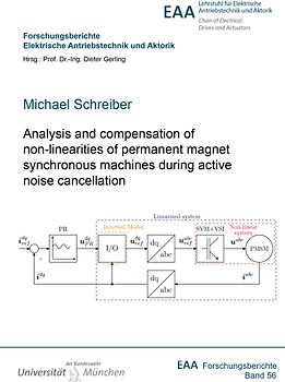 Analysis and compensation of non-linearities of permanent magnet synchronous machines during active noise cancellation