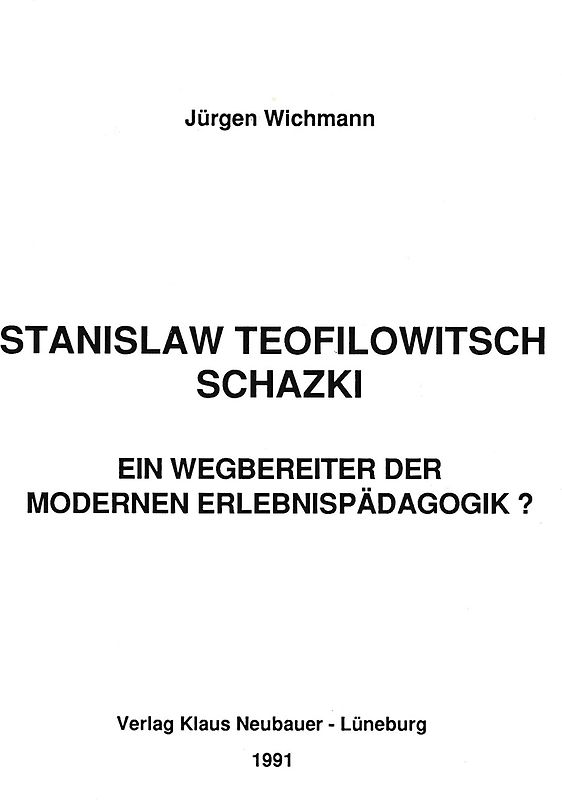 Stanislaw Teofilowitsch Schazki