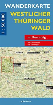 Wanderkarte Westlicher Thüringer Wald