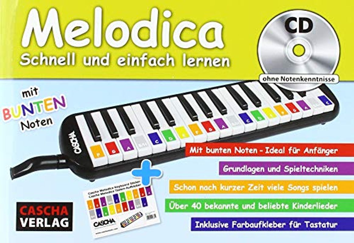 Melodica - schnell und einfach lernen: mit Playbacks per QR-Code zum Anhören und Mitspielen