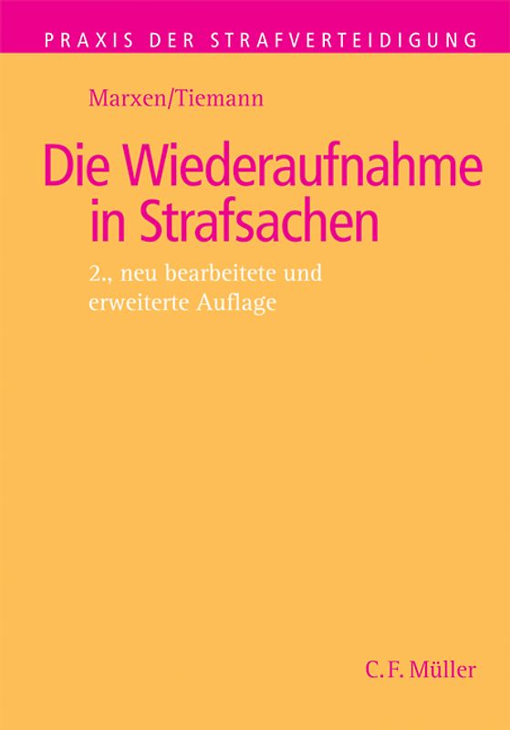Die Wiederaufnahme in Strafsachen