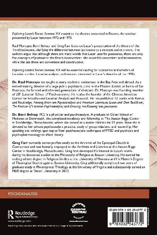 Exploring Lacan's Encore Seminar XX