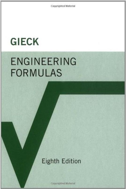 Engineering Formulas - Reiner Gieck [8th Edition]