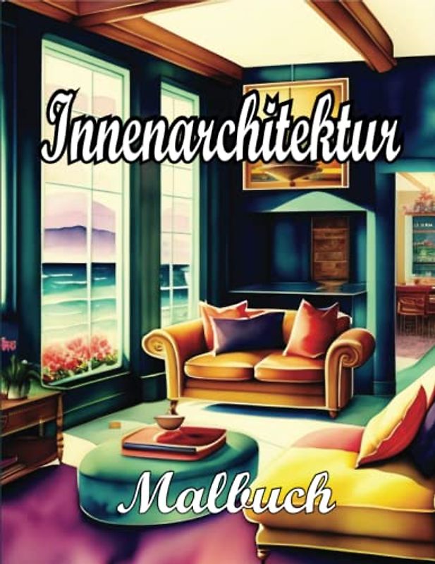 Innenarchitektur Malbuch: Erleben Sie die Wunder von lustigen Hausdesigns, Zimmer- und Küchenideen mit tollen Malvorlagen zum Entspannen und Genießen für Jugendliche und Erwachsene.