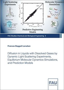 Diffusion in Liquids with Dissolved Gases by Dynamic Light Scattering Experiments, Equilibrium Molecular Dynamics Simulations, and Prediction Models