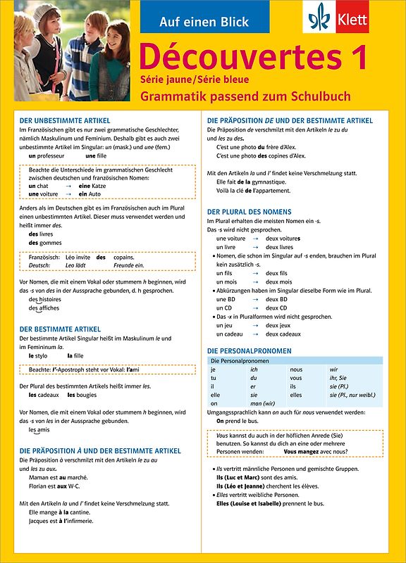 Découvertes Série jaune / Série bleue 1 - Auf einen Blick