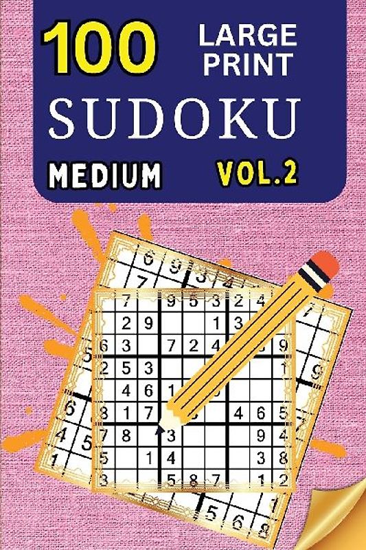 100 Large Print Sudoku Medium Vol 2