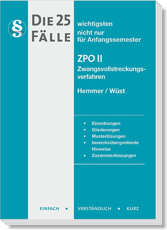 Die 25 wichtigsten Fälle ZPO II