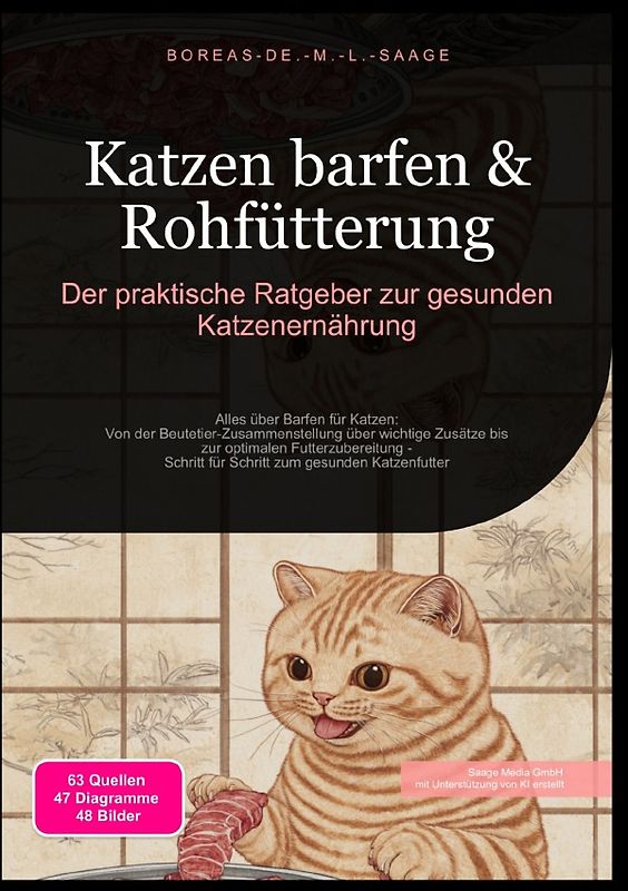 BARF (DE) / Katzen barfen &amp; Rohfütterung: Der praktische Ratgeber zur gesunden Katzenernährung