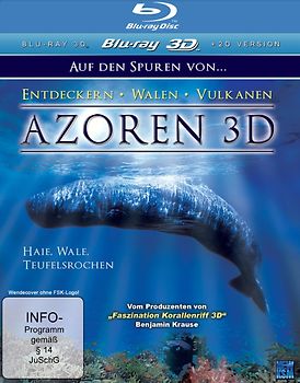 Azoren - Auf den Spuren von ... Entdeckern - Walen - Vulkanen: Haie, Wale, Teufelsrochen (Blu-ray 3D) 3D Blu-ray Disc