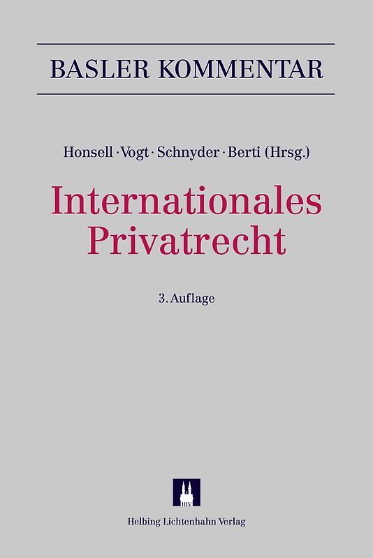 Internationales Privatrecht (IPRG)