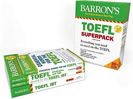 TOEFL iBT Superpack: 4 Books + Practice Tests + Audio Online (Barron's Test Prep)