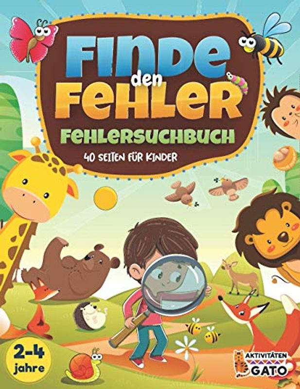 Finde den Fehler Kinder Fehlersuchbuch: Suchen und Finden buch, Fehlersuchbuch ab 2 3 4 jahre mädchen junge, Finde den Fehler Ab 2 3 4 jahre, Sachen ... Suchen buch Kinder ab 4, Fehler Finden ab 2-4